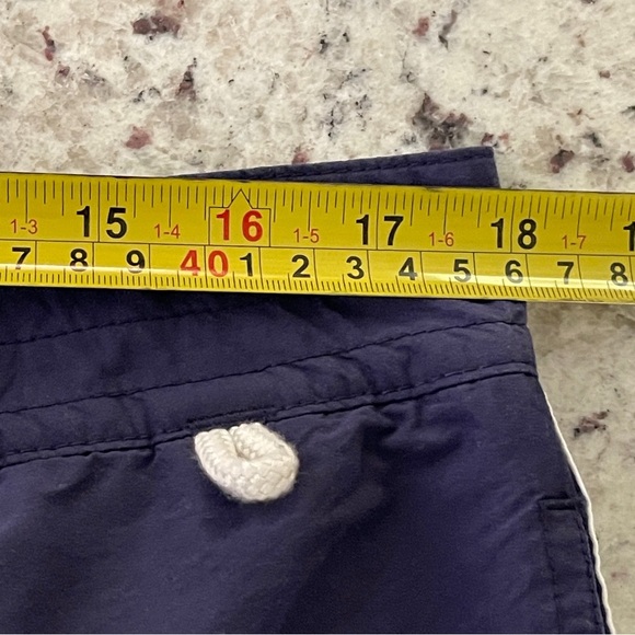 NWT Polo Ralph Lauren Football Swim Trunks Size 34” Navy Blue Mens 7” Inseam New - Picture 10 of 11